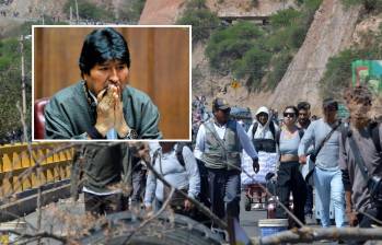 El expresidente de Bolivia, Eco Morales, se encuentra resguardado en su centro político ubicado en el núcleo del país, donde sus seguidores no dejan llegar a las autoridades. FOTO: AFP