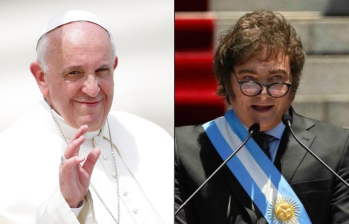 El próximo domingo será la primera oportunidad para que el presidente argentino salude al Papa Francisco en la Santa Sede. FOTO: GETTY / AFP