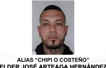 Elder Arteaga implicado en el atentado a Miguel Uribe. Foto: cortesía