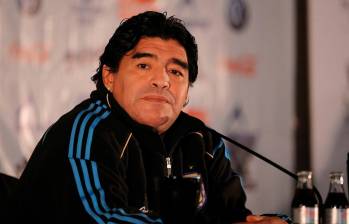 Diego Maradona durante su etapa como seleccionador de Argentina. FOTO: GETTY