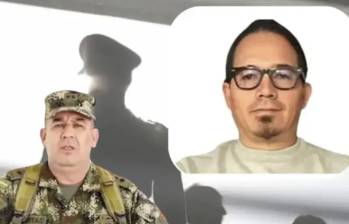 El General Huertas y Wilmar Mejía aparecen en los archivos incautados a alias “Calarcá” como informantes de su organización criminal. FOTO: Redes sociales y Universidad de Antioquia