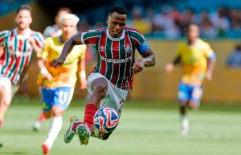 Jhon Arias durante su actuación con Fluminense en el Mundial de Clubes, avanzando hasta semifinal, donde perdieron con el Chelsea. FOTO GETTY 