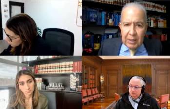 El abogado Mario Iguarán asegura que Laura Sarabia no cometió ningún delito en el caso de las ‘chuzadas’. Foto: captura de video