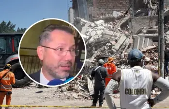 El ministro Jaime Andrés Beltrán cuestionó los recursos con los que recibió el actual Gobierno para atender la emergencia por terremoto. Foto: Colprensa / captura de video