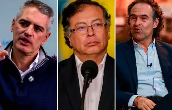 Andrés Julián Rendón, Gustavo Petro y Federico Gutiérrez han protagonizado debates públicos. Fotos EL COLOMBIANO y Colprensa.