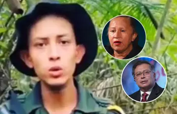 Angélica Soler, madre de David Fernández, cuestionó al Estado y al presidente Gustavo Petro por una presunta poca colaboración para la entrega del cuerpo del joven de 22 años. Fotos: redes sociales, Colprensa y Blu Radio. 