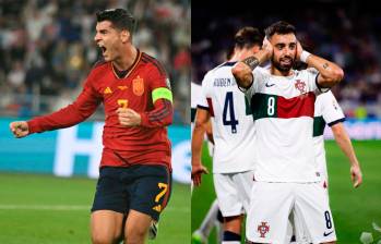 Álvaro Morata anotó triplete mientras que Bruno Fernández le dio el triunfo a Portugal. FOTOS EURO-2024