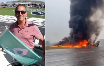 Un avión de negocios que sería de la compañia del expiloto de NASCAR Greg Biffle se estrelló este jueves 18 de diciembre. FOTOS: GETTY - Captura de video 