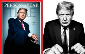 Donald Trump posa con la portada de la revista Time tras ser nombrado Persona del Año 2024. FOTO tomada de Instagram @time