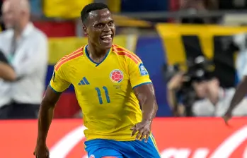 El futbolista chocoano Jhon Arias suma siete celebraciones con la Selección Colombia. Fue su primer tanto en este Mundial. FOTO: Getty