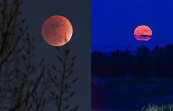 Durante el eclipse de este jueves, 27 de agosto, la Luna experimentará un color rojo o cobrizo. Foto: Xinhua