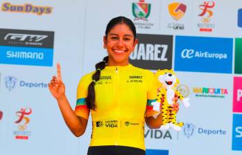 Juliana Londoño, de 18 años, es la nueva sensación del ciclismo juvenil femenino en Colombia. FOTO CORTESÍA FEDECICLISMO.
