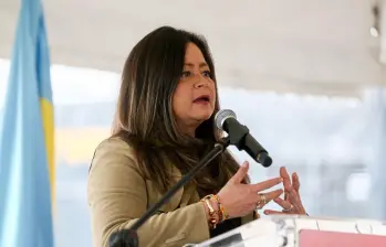 María Fernanda Rojas, ministra de Transporte. FOTO: Colprensa.