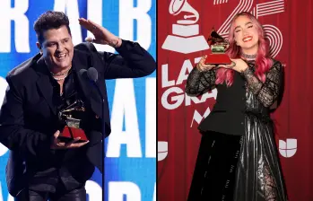 Carlos Vives y Ela Taubert, dos artistas colombianos que han ganado su Latin Grammy. FOTOS Cortesía