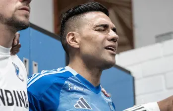 Falcao García cumplió su primer año con Millonarios, por lo que se encuentra definiendo su futuro tras terminar este semestre. FOTO: Tomada de redes sociales Millonarios