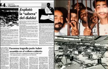 Esta la fotografía que Willie Colón se tomó junto a su orquesta cuando estuvieron presos en Medellín. FOTO: Cortesía