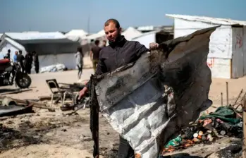 En el más reciente ataque de Israel sobre Gaza, 66 personas murieron, entre ellas 8 niños. Algunas de las víctimas estaban protestando frente a un centro médico. FOTO: AFP