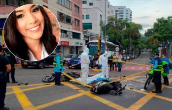 María Juliana Murzi Pabón murió en el lugar del accidente producto del fuerte choque con otro motociclista. FOTO: COLPRENSA