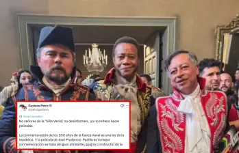 El presidente Gustavo Petro se pronunció ante los reclamos sobre si fue una petición directa de él o no. Una entrevista muestra que sí. Crédito: Caracol Radio/Redes Sociales. 