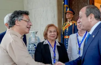 A la visita asistió el presidente Petro y la canciller Villavicencio. FOTO: CANCILLERÍA