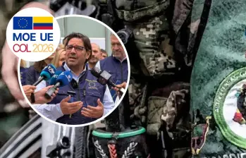 Misión de Observación Electoral de la Unión Europea en Colombia (MOE-UE) durante el seguimiento a las elecciones presidenciales, en medio de alertas por la influencia de grupos armados en el proceso electoral. Foto: MOE-UE / Registraduría 