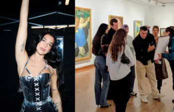 La cantante Dua Lipa se encuentra desde la noche del miércoles en Bogotá, donde ya ha visitado varios sitios turísticos de la capital colombiana. Foto: Instagram y captura de videos
