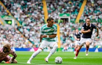 El delantero colombiano Camilo Durán, de 24 años, es una de las figuras del Celtic de Escocia. Foto: Getty