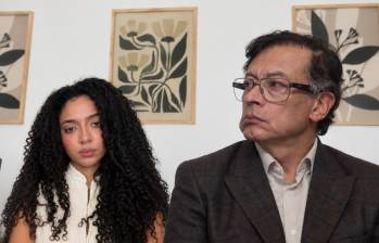 Juliana Guerrero y el presidente Gustavo Petro. Foto: captura de video y Colprensa