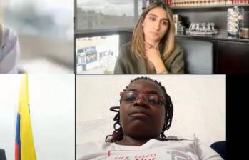 Fabiola Perea, otra trabajadora de Laura Sarabia, víctima de interceptaciones ilegales. Foto: captura de video