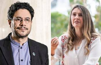 La candidata del Centro Democrático le dijo al candidato del Pacto Histórico que todo podrían discutirlo de frente si no se negara a debatir. FOTOS: COLPRENSA.