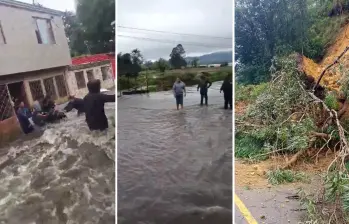 Las lluvias e inundaciones podrían continuar en los próximos días. FOTOS: CAPTURAS DE PANTALLA Y GOBERNACIÓN.