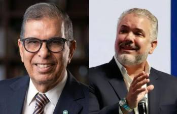 El ministro de Ambiente Fabio Arjona tiene una relación cercana con el expresidente Iván Duque en temas medioambientales. Foto: Cortesía/Asobancaria.