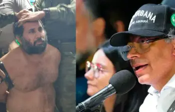 El ministro del Interior del vecino país fue preguntado por medios ecuatorianos si tenía información sobre una reunión entre alias Fito y Gustavo Petro. Fotos: EL COLOMBIANO y Ejército de Ecuador