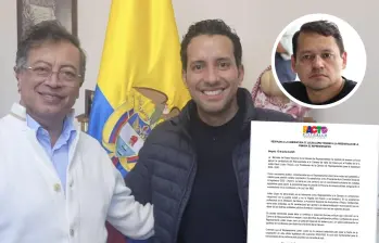 El Gobierno ya le dio su guiño al representante valluno Julián David López, de La U. No obstante, el representante Ocampo (foto en el círculo) cuestionó un supuesto respaldo unánime de la bancada. FOTO: X @Julianlopezte - @alejoocampog