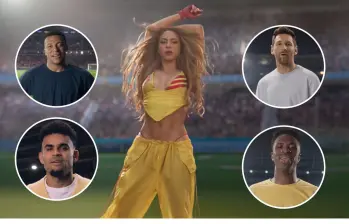 La cantante colombiana estrenó el video de la canción del Mundial tras semanas de expectativa. Foto: Captura video 
