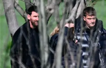 Lionel Messi en el funeral de su padre. FOTO: Captura de vídeo