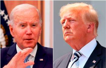 El presidente Joe Biden y el expresidente Donald Trump, repetirían candidatura y se enfrentarían de nuevo en las elecciones de noviembre en EE. UU. FOTOS: Getty