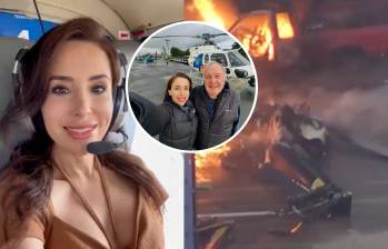 La última cobertura de Eliana Moreno; periodista murió tras caer helicóptero en Los Ángeles. Foto: redes sociales @Dennys_Alerts / @eli_in_the_heli