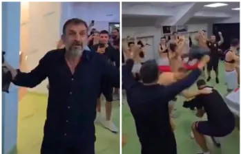 Ardian Bardhi, presidente del Dinamo Tirana. FOTOS: Captura de vídeo