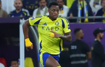 En su primera temporada con el club árabe, el colombiano sumó 12 goles en 18 partidos, en todas las competiciones. FOTO: REDES SOCIALES @AlNassrFC