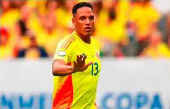 El defensa central Yerry Mina ha disputado dos eliminatorias con el seleccionado colombiano. Jugó en Mundial Rusia 2018. FOTO: FCF
