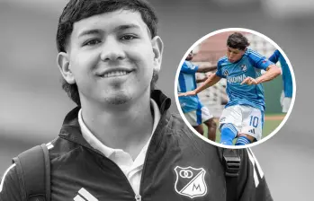 El joven de Millonarios falleció tras desplomarse en un partido Sub-20 contra Santa Fe el pasado sábado 21 de marzo. FOTO: Tomada de redes sociales @MillosFCoficial