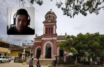 Jainober Jiménez Restrepo era el presidente de la Asocaición de Juntas de Acción Comunal de Campamentos. FOTOS: EL COLOMBIANO y captura de video Fiscalía