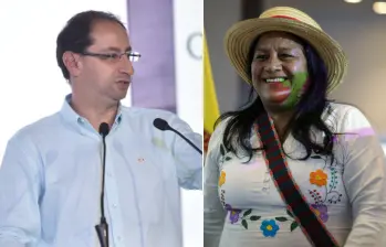 José Manuel Restrepo invita por tercera vez a Aida Quilcué a un debate. FOTOS: Colprensa 