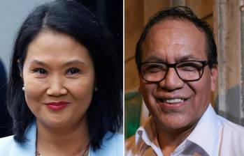 La derechista Keiko Fujimori se consolidó en la primera posición con el 17,17 % de los sufragios. Por su parte, el candidato de izquierda Roberto Sánchez alcanzó el 12 % de los votos. Foto: AFP