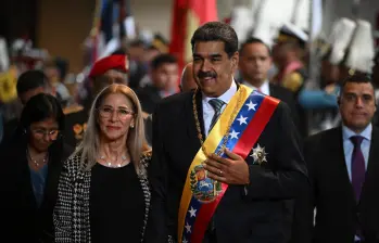 La revista Forbes calificó a la primera dama de Venezuela como la mujer más poderosa de ese país. Imagen: Federico PARRA / AFP.