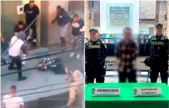 La comunidad intentó linchar al hombre tras darse cuenta que había asesinado a sus dos hijos de 4 y 7 años. FOTOS: Captura de video y cortesía Policía