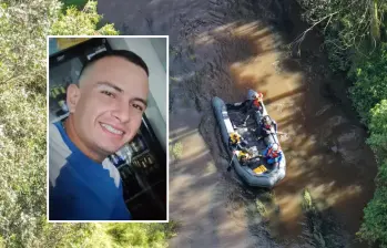 Javier Mauricio García, había sido visto por última vez el pasado 10 de junio luego de salir de trabajar. FOTO: Redes sociales y bomberos Cundinamarca