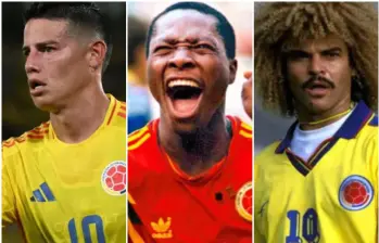 La trayectoria mundialista de la Selección Colombia masculina se explica a través de los duelos específicos donde los atacantes ganaron la partida por pura destreza técnica, marcando goles que quedaron para la historia. FOTO: Conmebol y Getty