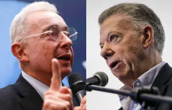 Santos llegó a la Presidencia con las banderas del uribismo, pero se separó y montó su propio proyecto político. Foto: Colprensa.